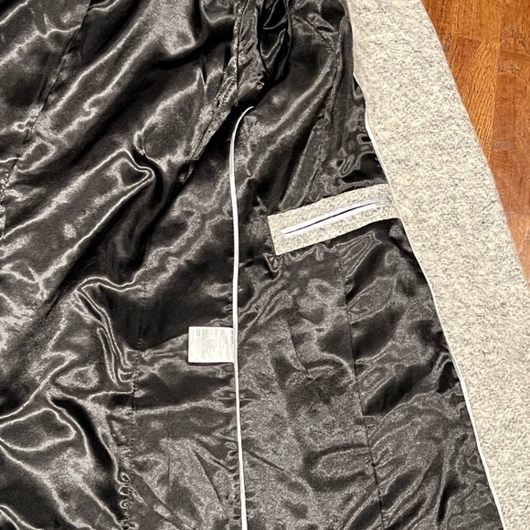 Calvin Klein Women’s Gray Wool Blend Asymmetrical Walker Coat - Picture 10 of 15